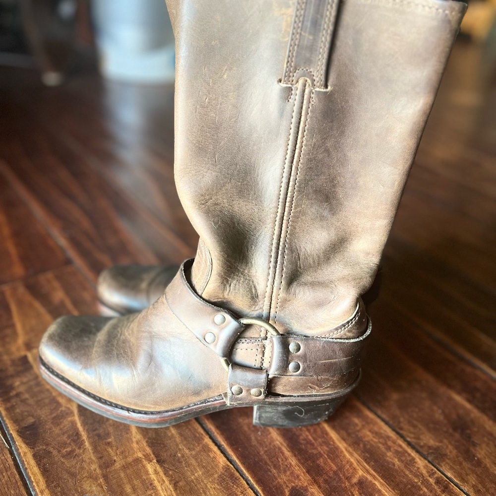 Frye boots - durable boots. Wear a dress shorts or jeans. Makes a statement